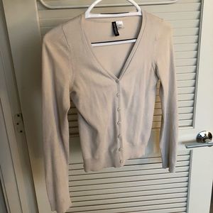 H&M basic cardigan beige